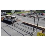 Steel pipe frame rack, 72x19x38" high