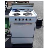 24" wide Electric Kitchen Cookstove, 4 burners