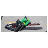 Tools, 2 Electric hedge Clippers, hand held grass