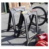 Pair of Folding poly Saw Horses