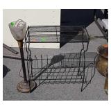 Two pc mid Century Home Furnishings lot, iron