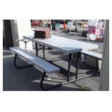 Lifetime poly Folding portable Picnic Table with