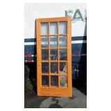 Two Doors 15 glass pane each, 36x80", weathered