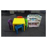 Kids Play Set, Table and Chairs, plus play House