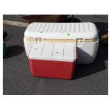 Two Coolers, smaller Coleman in good condition,