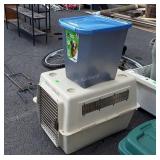 Pet kennel medium size, and pet food Container