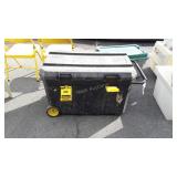 Stanley Roller type Storage Tote with some used