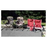 4 Folding Camping And Beach type, all in good