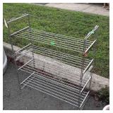 Stainless wire shelf Display rack, 30wx32" high