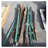 Misc Group of used Steel Fence Posts
