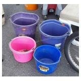 Four Farm Buckets.