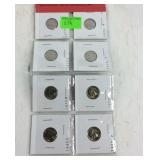 Eight Roosevelt dimes