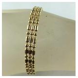 Premier design jewelry, 7.5in goldtone beaded
