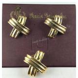 Premier design jewelry, goldtone cross earrings