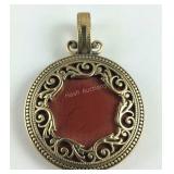 Premier design jewelry, goldtone reversible sled