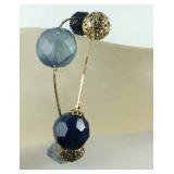 Premier design jewelry, double strand goldtone