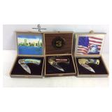 Three pocket knives, Dale Earnhardt tribute, New