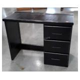 Students Room 42"Desk, black color finish, pine