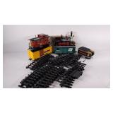 Toy train with tracks, not tested.