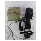 Old telephone system, rings,