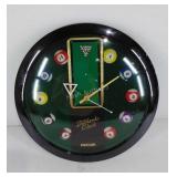 Pancho Billiards Clock, battery-powered, works,