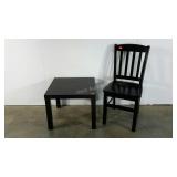 Ikea lightweight table and single dining chair