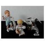 Lenox Porcelain and crystal figurines, includes