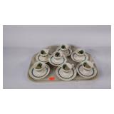 Wedgewood Colonial China cups and saucers,