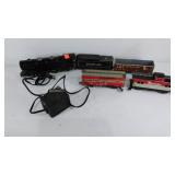 Electric train transformer, engine, tender,