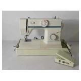 Sewing machine Baby Lock brand, powers up