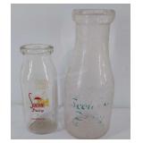 Glass milk bottles, 2