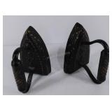 Cast iron flat irons, 2