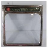 Advertising, cover to a biscuit container, metal