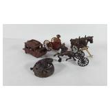 Cast iron carriage pieces