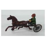 Cast iron horse drawn farm plow, 10"