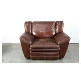 La-Z-Boy leather recliner, over-sized, wear as