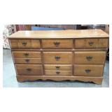 Triple dresser, 18 x 58 x 32, missing some