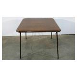 Card table, tears as shown