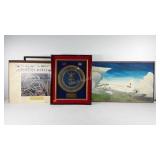 Military wall hanging group, includes department