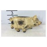 Cast iron advertising coin bank, Norco Foundry