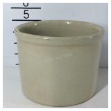 White stoneware crock