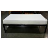 Memory foam twin mattress and aluminum frame,