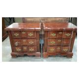 Two nightstands, drawer pulls need work, one
