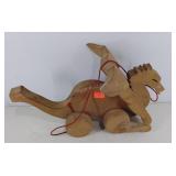 Wood dragon pull toy