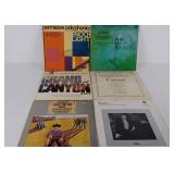 Vinyl record albums.