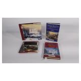 Thomas Kinkade books (2), and 2 Thomas Kinkade &