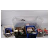 Hardware lot, nails, screws, tacks, scraper