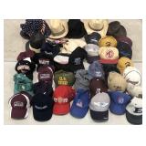 Hats, large group of hats, includes NYPD,