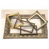 Frames, five frames various sizes from 11x18 to