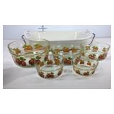 Kitchenware, Corning Ware casserole dish and nest